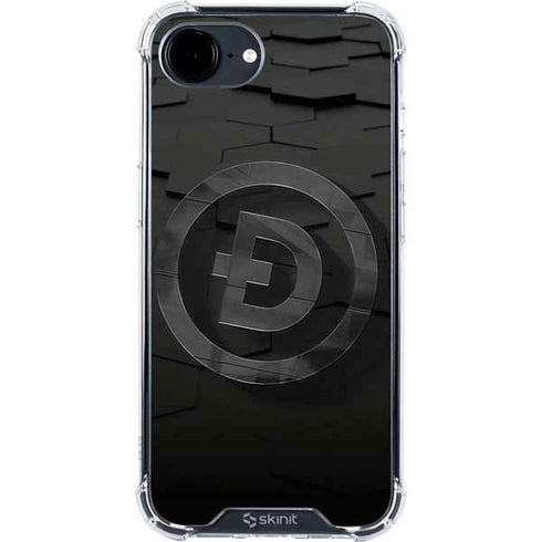Doge Coin Textured Logo iPhone 16e Clear Case